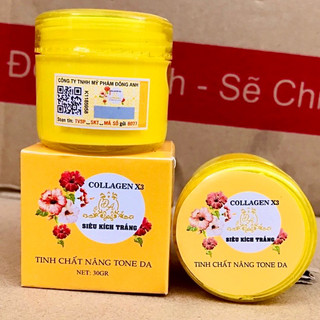 Siêu kích trắng collagen x3, tinh chất nâng tone da vượt trội 30gr