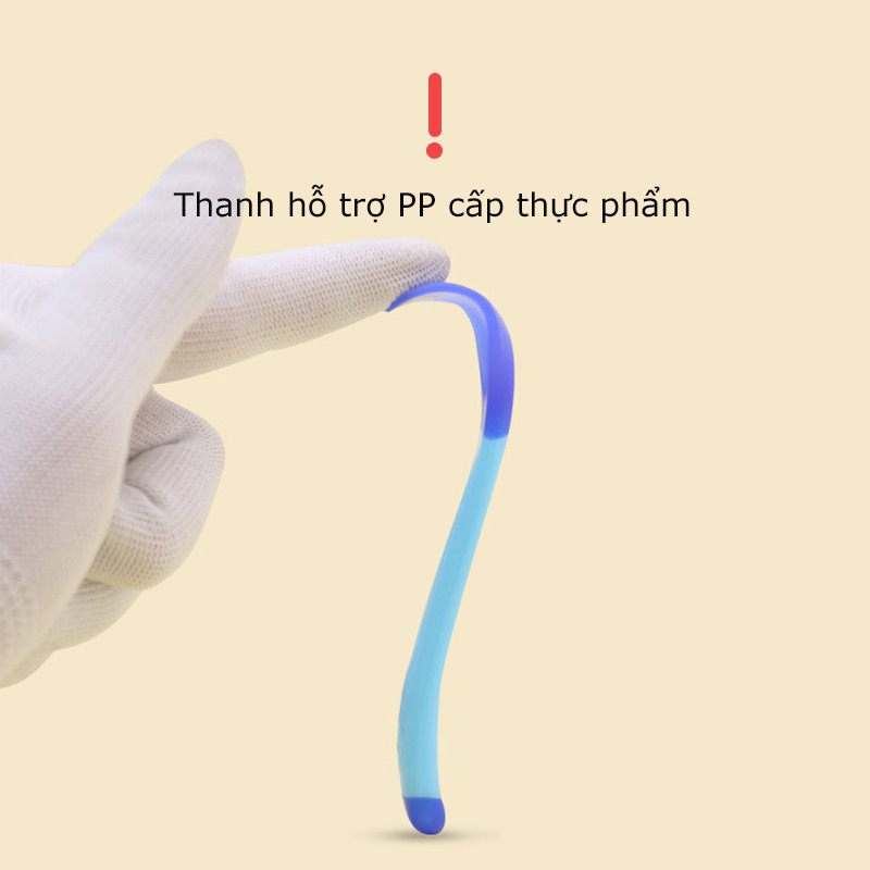 Thìa Silicon Báo Nóng,Muỗng Silicon Mềm Cho Bé Ăn Dặm  Giúp Bé Ăn Ngoan , Ngon Miệng