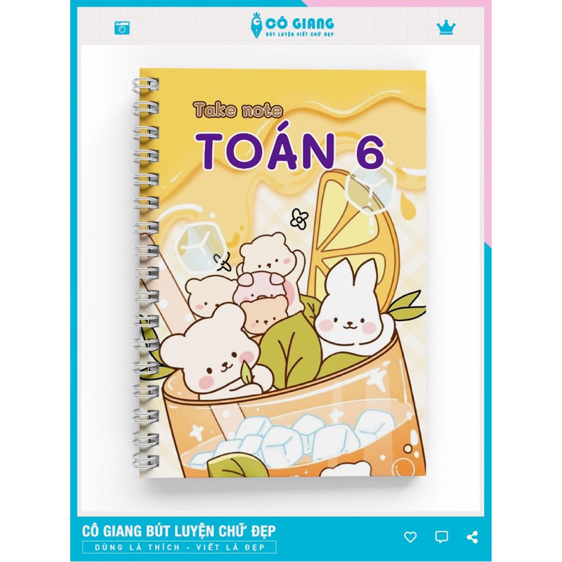Takenote toán 6 mới nhất