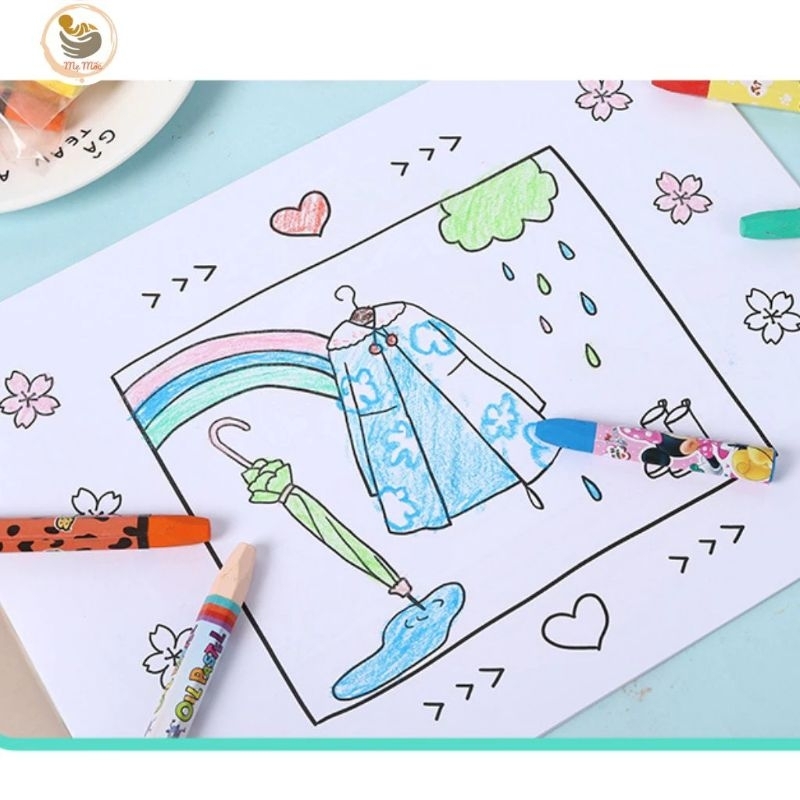 Bút sáp dầu 24 màu loại đẹp