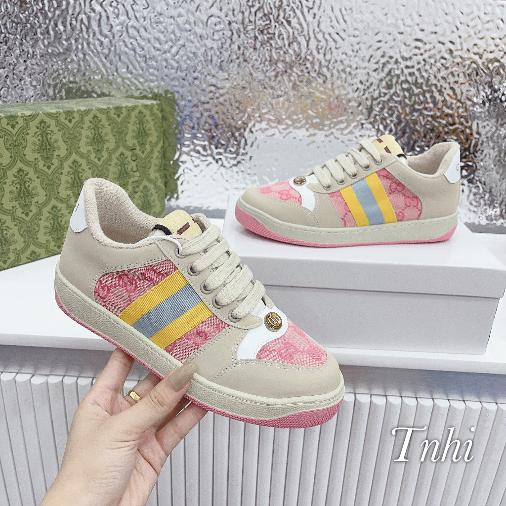 GIÀY THỂ THAO GC PHỐI HỒNG