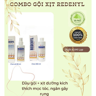 Xịt dưỡng + dầu gội chống rụng , kích thích mọc tóc Redenyl