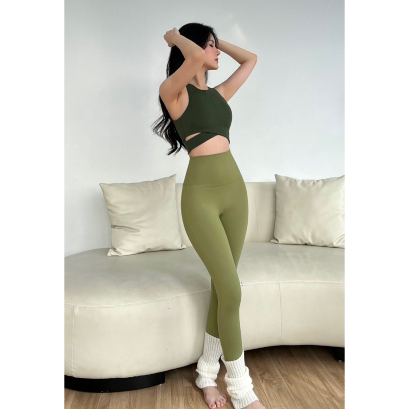 Set Tập Gym-Yoga PoLy Co Giãn 4C Mềm Mịn Thoáng