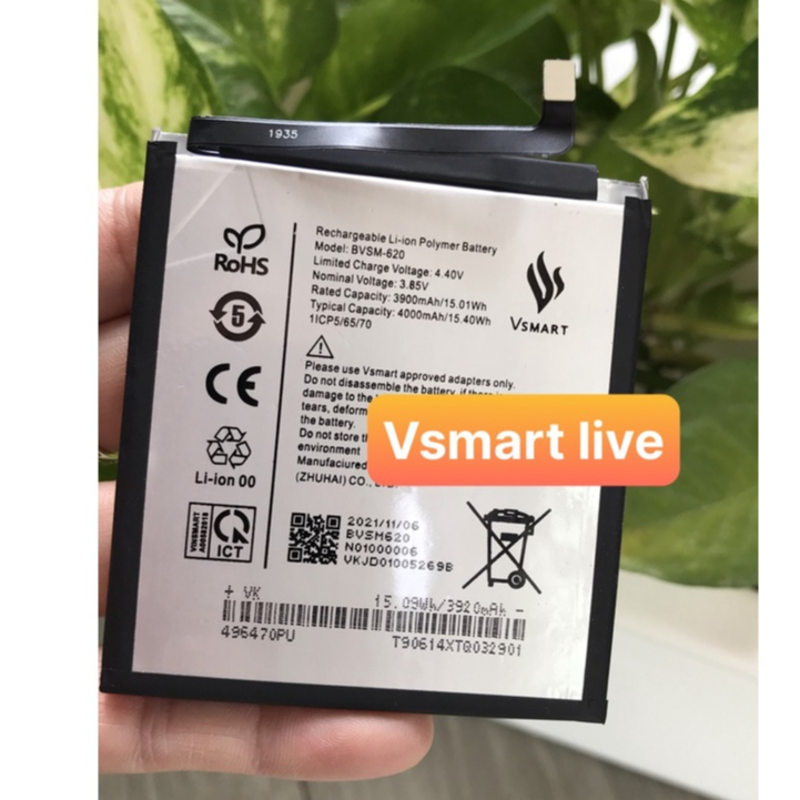 Pin Vsmart Live BVSM-620 dung lượng 4000mAh