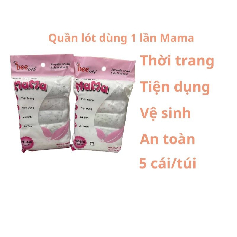 Quần lót giấy miễn giặt cao cấp Mama  dùng đi du lịch/đèn đỏ/hàng ngày/mẹ bầu/sau sinh