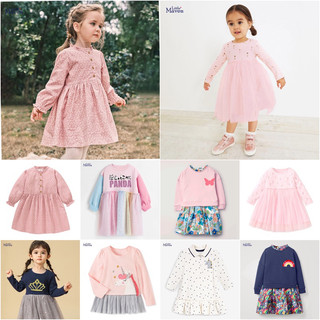 Váy thu đông bé gái Little Maven Váy dài tay nhiều mẫu cho bé từ 2-7