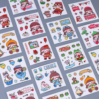 Combo 10 miếng dán sticker DIY nhiều hình
