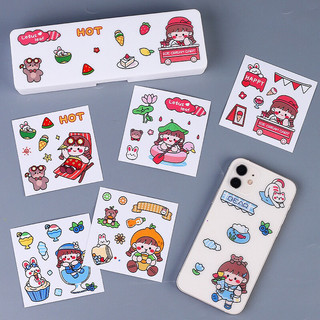 Combo 10 miếng dán sticker DIY nhiều hình