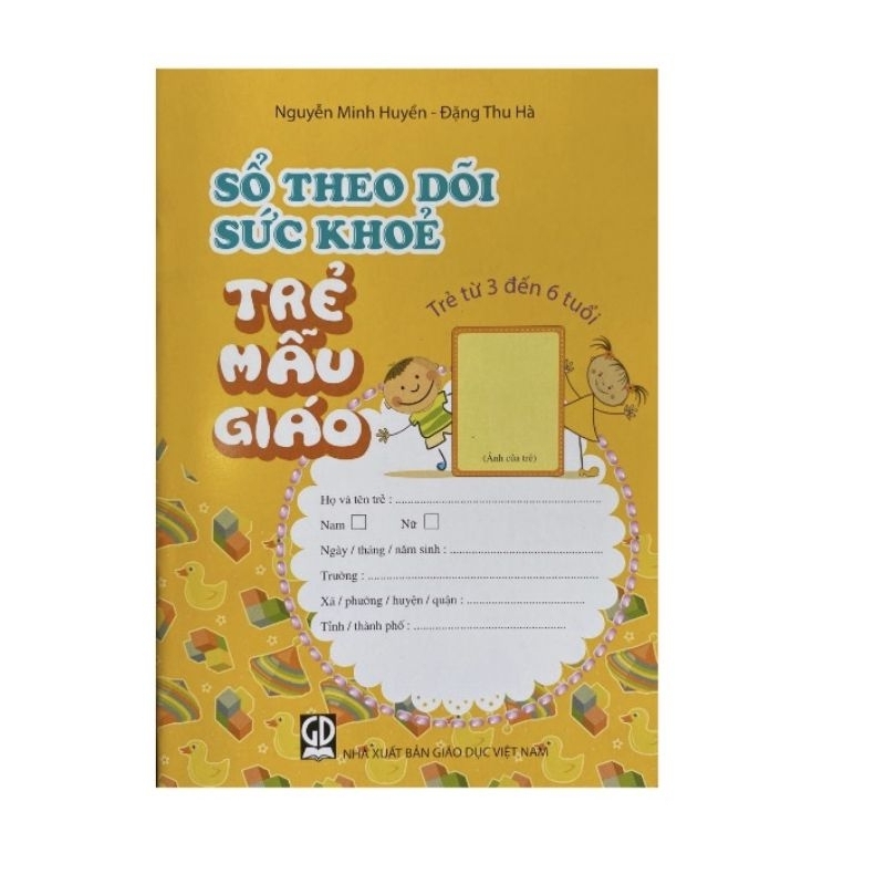 Sổ theo dõi sức khỏe mẫu giáo