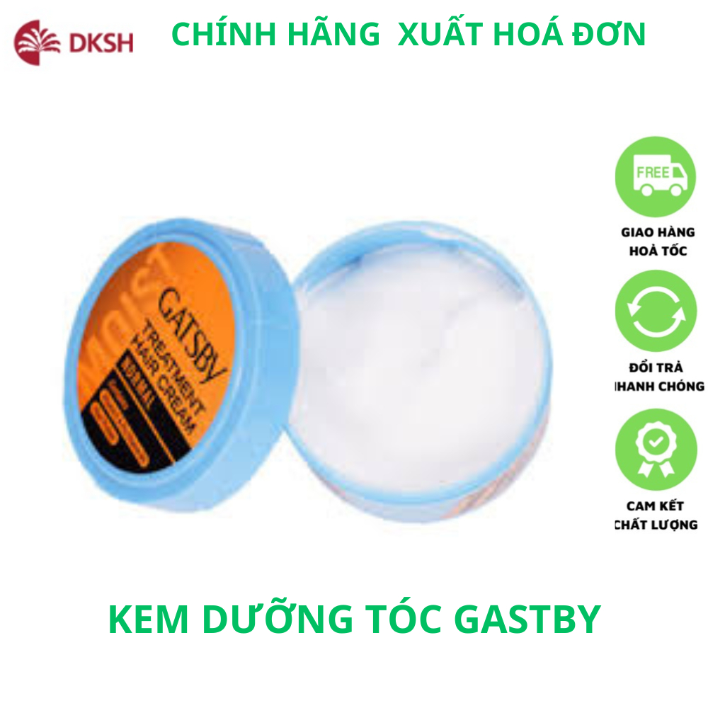 Kem ủ tóc phục hồi hư tổn hair treatment cream siêu mượt lạnh thơm nhật bản giá rẻ Gatsby treatment hair cream 70g, 125g