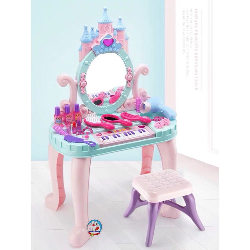 Đồ Chơi Bàn Trang Điểm Lâu Đài Kèm Đàn Gồm 25 Chi Tiết Cho Bé Hãng Baostore