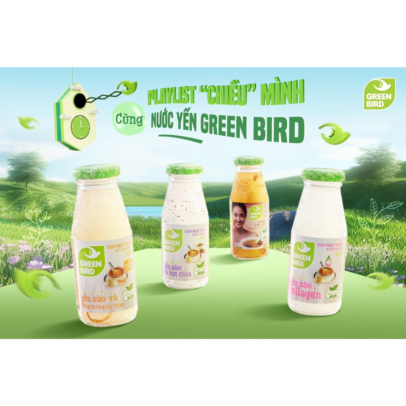 1 Chai nước Yến Sào và Hạt Chia 185ml 🍷- Yến sào Nutrinest