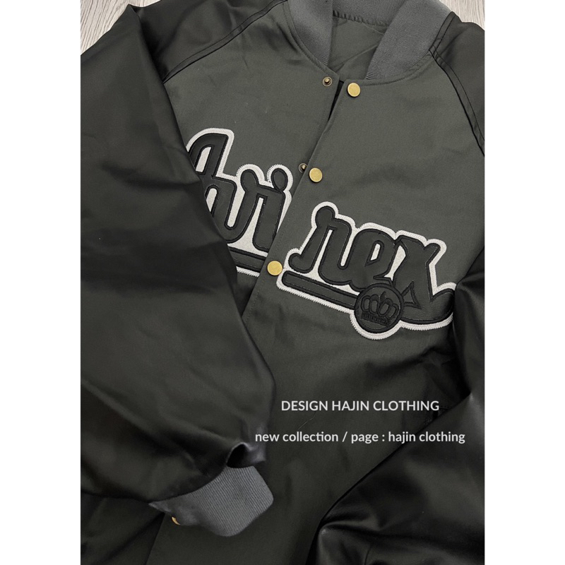 Áo khoác bomber phối tay da AVIREX về 3 màu