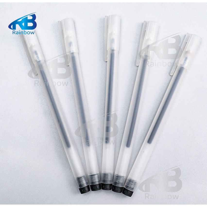 Bút gel bút nước đen mực khô nhanh ngòi 0,5mm bút gel đen nét mượt RB11