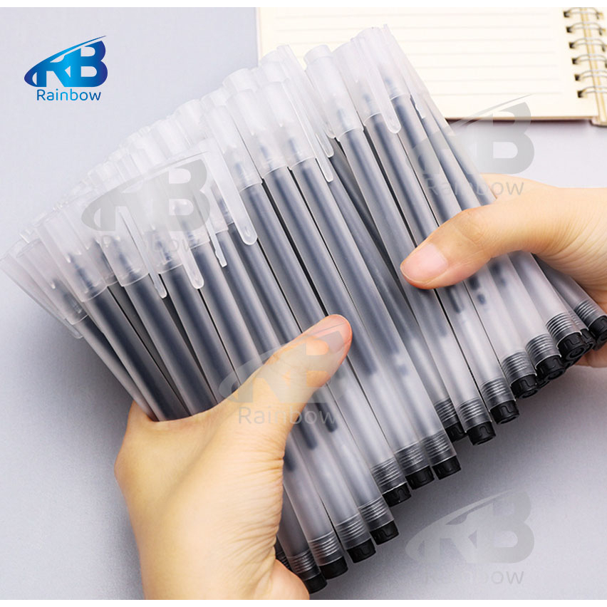 Bút gel bút nước đen mực khô nhanh ngòi 0,5mm bút gel đen nét mượt RB11