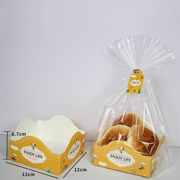 100 Túi bóng kiếng đế giấy đựng cookie, bánh quy, đựng quà tặng bé