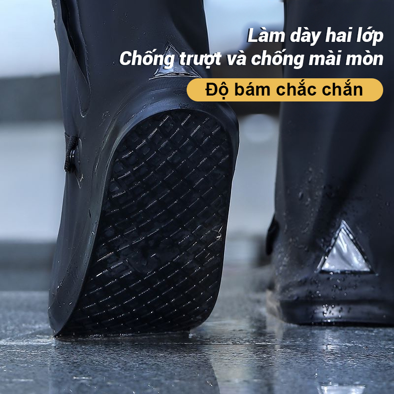 Ủng đi mưa chống nước ZACRO M-XL size lớn màu đen