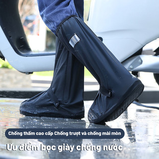 Ủng đi mưa chống nước ZACRO M-XL size lớn màu đen