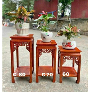Đôn gỗ hương mặt 30x30 cm cao 40-50-60 cm-đôn kke tượng cây cảnh