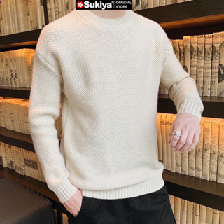 Áo Len Nam Cổ Tròn Dệt Hạt Gạo SUKIYA Chất Dày Dặn Mềm Mại AL41