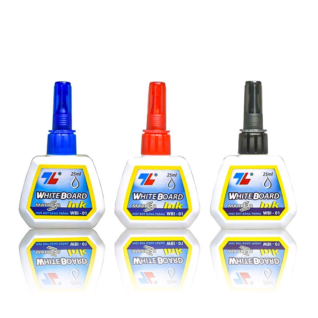 (6 Hộp) Mực Bút Lông Bảng WBI01 25ML ( Viết Xóa Được ) Thiên Long Camshop