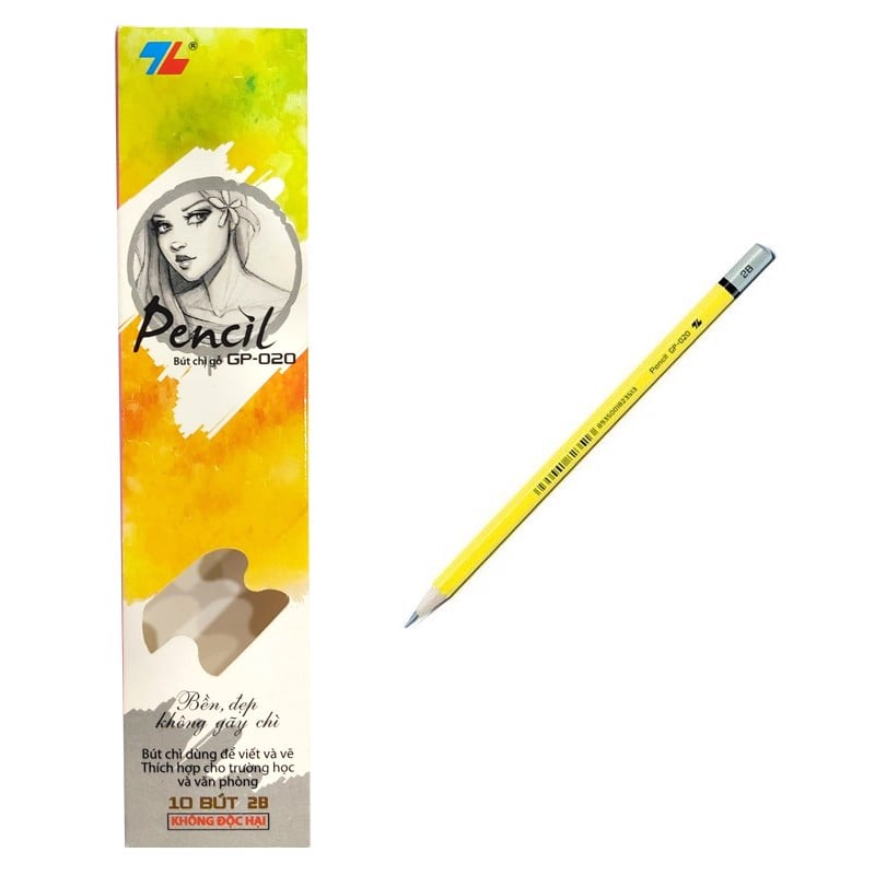 Bút Chì Gỗ GP020 2B Thiên Long - Camshop