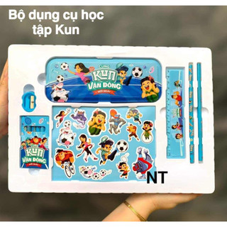 Bộ dụng cụ học tập 6 chi tiết , hàng quà tặng kun mẫu mới