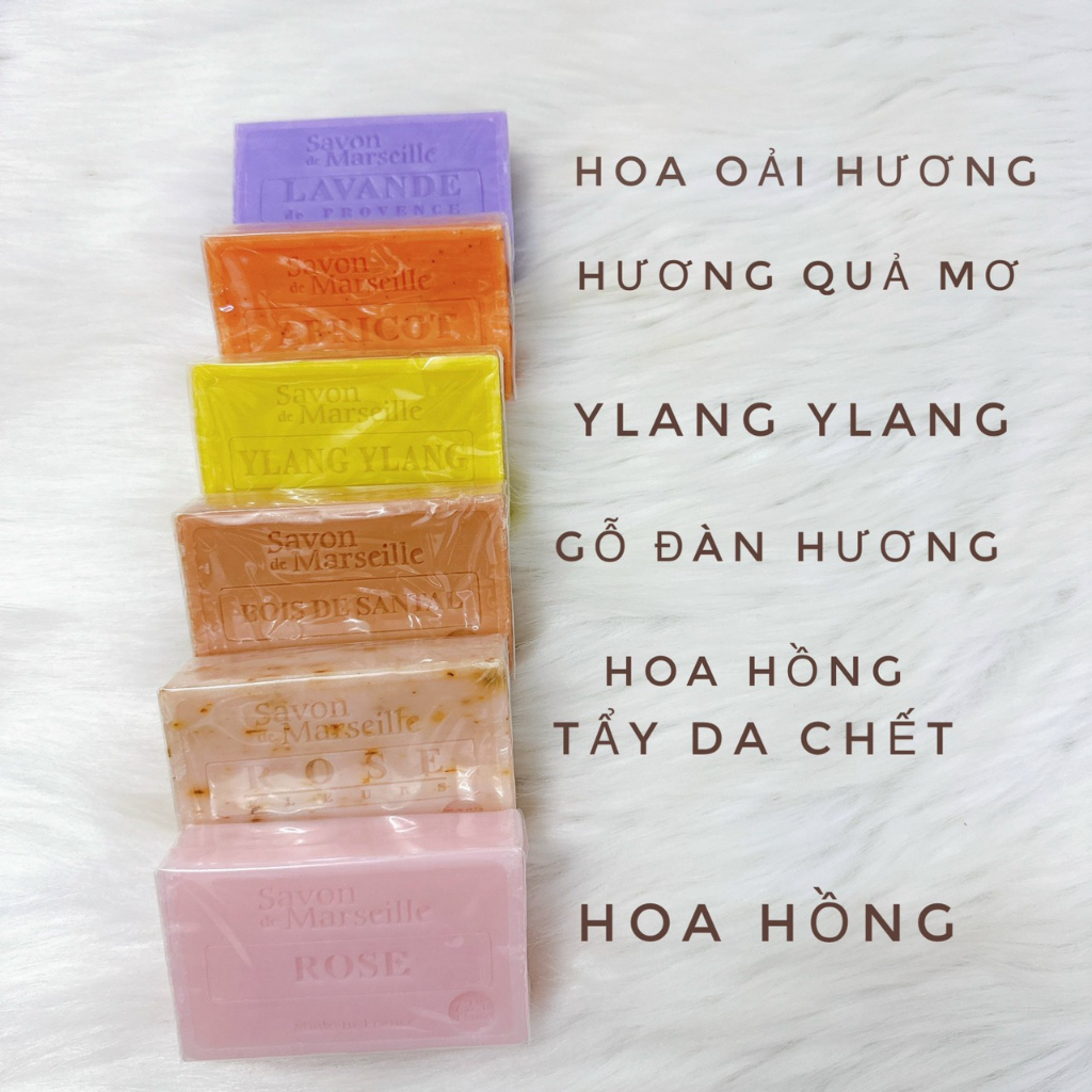 XÀ PHÒNG/XÀ BÔNG HỮU CƠ THỦ CÔNG PHÁP SAVON DE MARSEILLE BÁNH 100gr