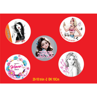 set giấy ngày 20/10 trang trí bánh (combo 5 set)