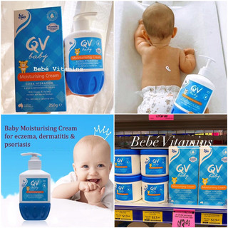 Kem dưỡng ẩm qv baby úc 250g - bebé vitamins