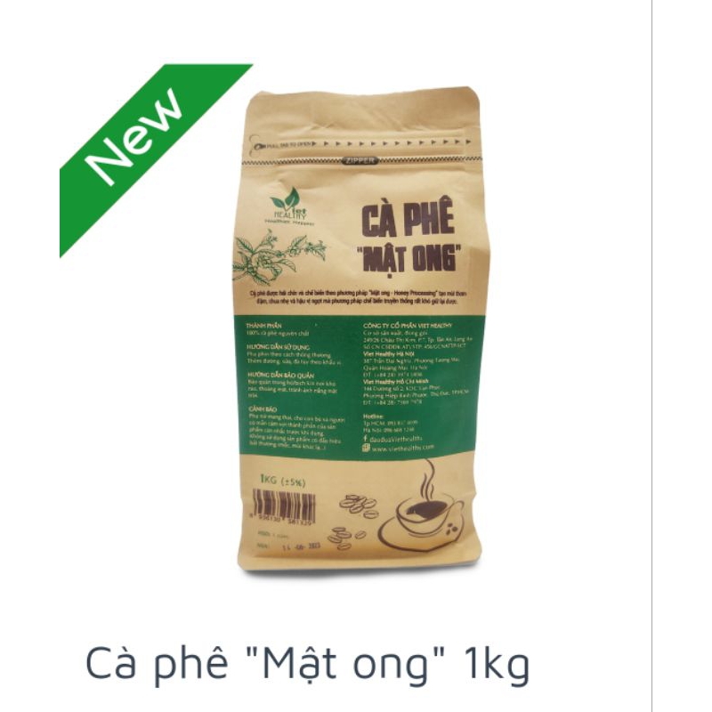 Cà Phê Mật Ong 1kg Viethealthy Nguyên Chất Chống Oxy Hoá