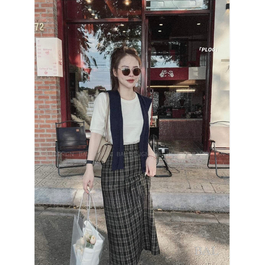 Set xinh phong cách Hàn 3 món kèm khăn hàng thiết kế