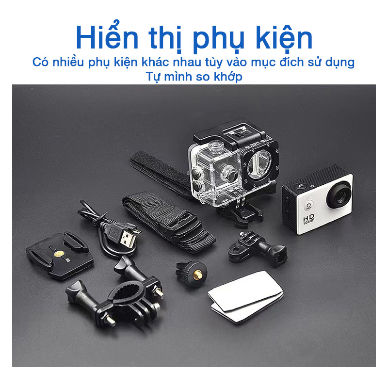 Camera hành trình Sport 4K UltraHD HD 1080p chống rung máy ảnh dưới nước máy ảnh có thể thao tác ngoài trờ