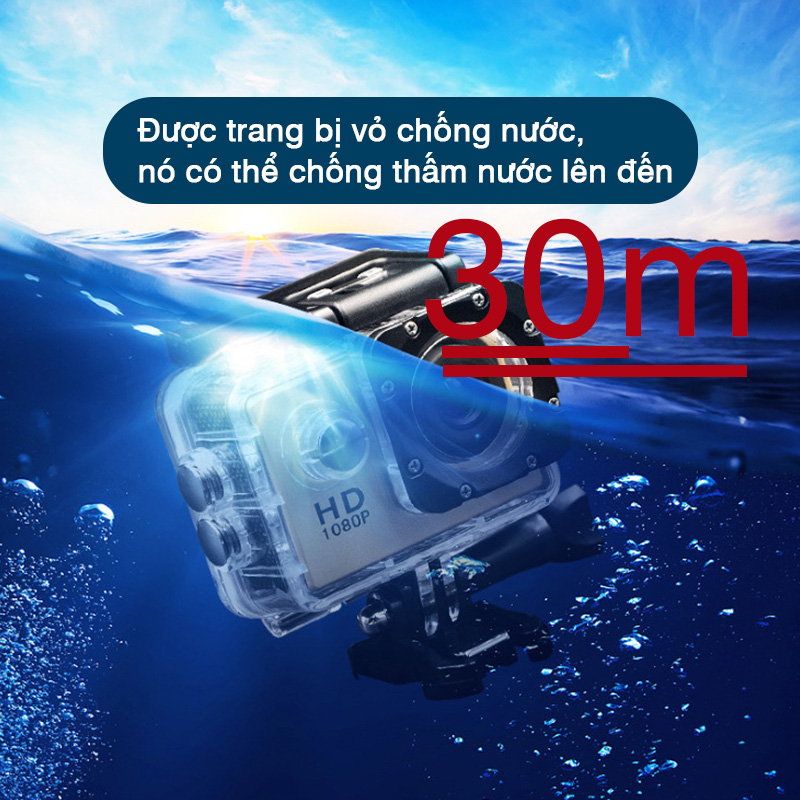 Camera hành trình Sport 4K UltraHD HD 1080p chống rung máy ảnh dưới nước máy ảnh có thể thao tác ngoài trờ