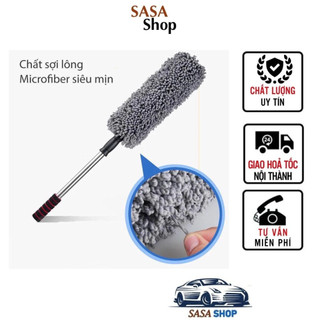Chổi lau bụi xe ô tô sợi dầu chuyên dụng Cán có thể kéo dài S025