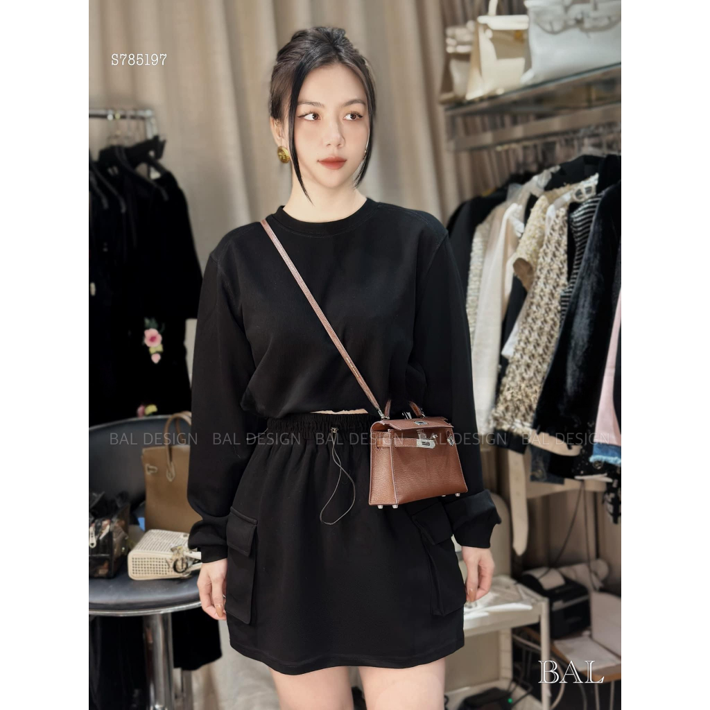 Set xinh chân váy túi hộp trẻ trung năng động 2 màu