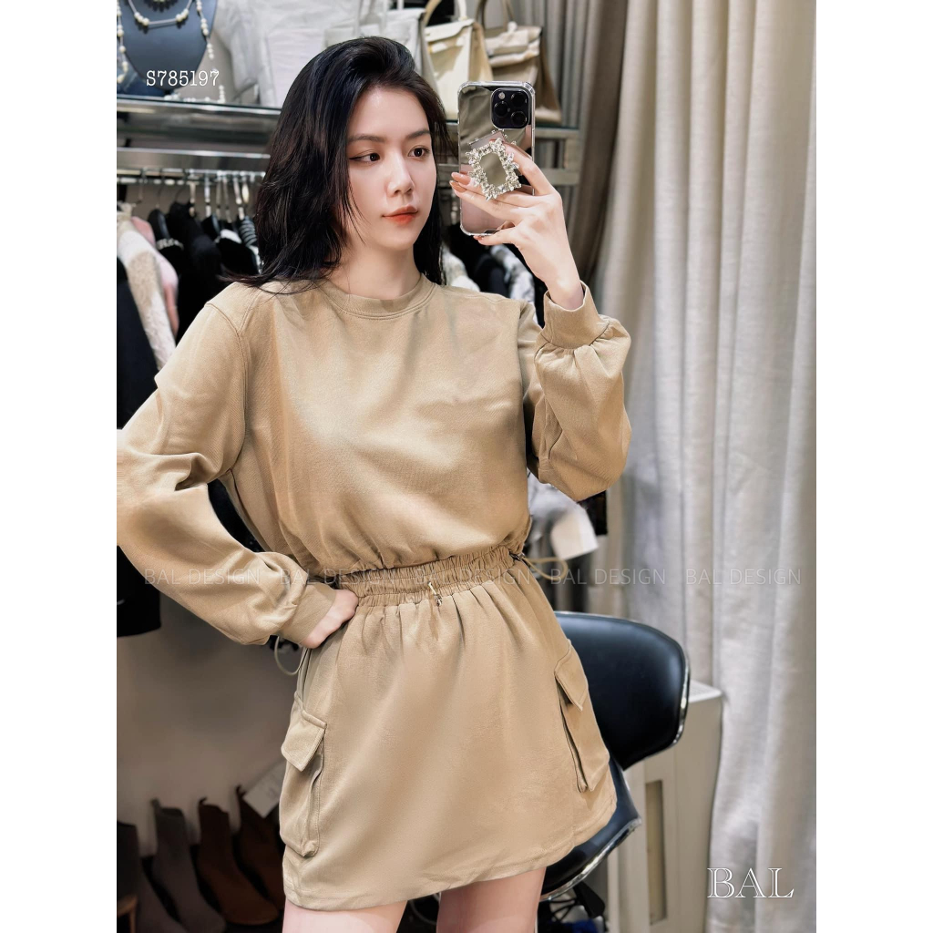 Set xinh chân váy túi hộp trẻ trung năng động 2 màu