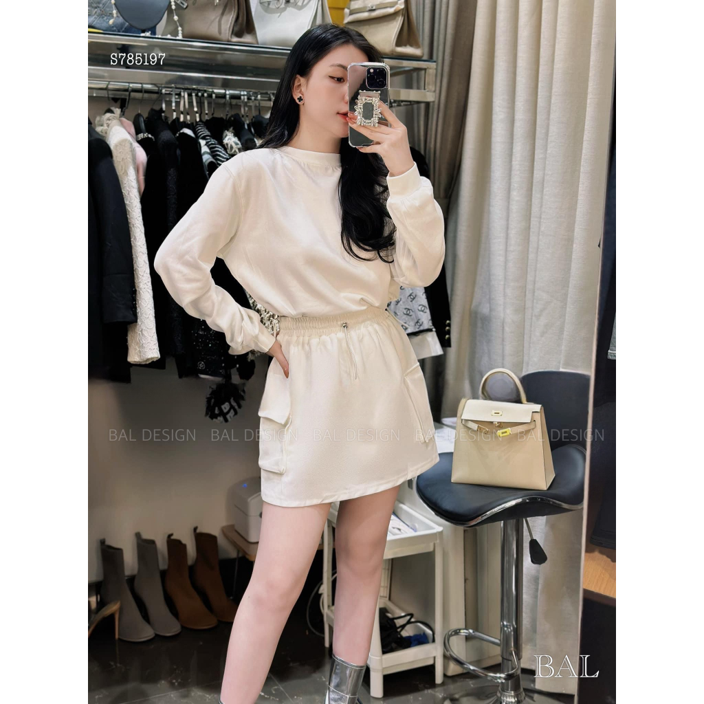 Set xinh chân váy túi hộp trẻ trung năng động 2 màu