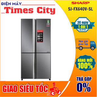 Tủ lạnh Sharp Inverter 572 lít SJ-FX640V-SL