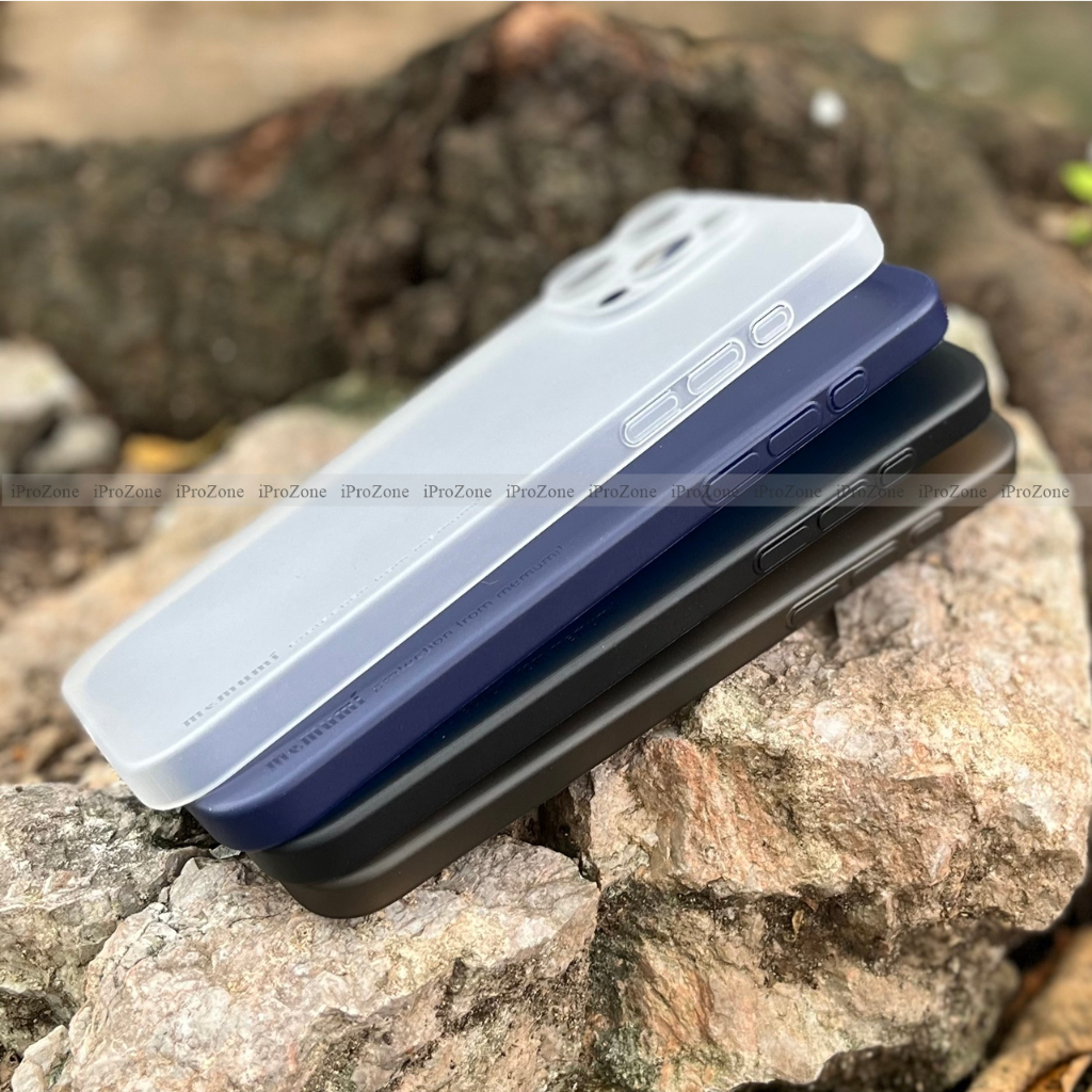MEMUMI Slim Case - Ốp lưng nhám Siêu mỏng 0.3mm cho IPhone 15 Pro Max , 15 Plus , 14 Pro Max  Bảo vệ camera