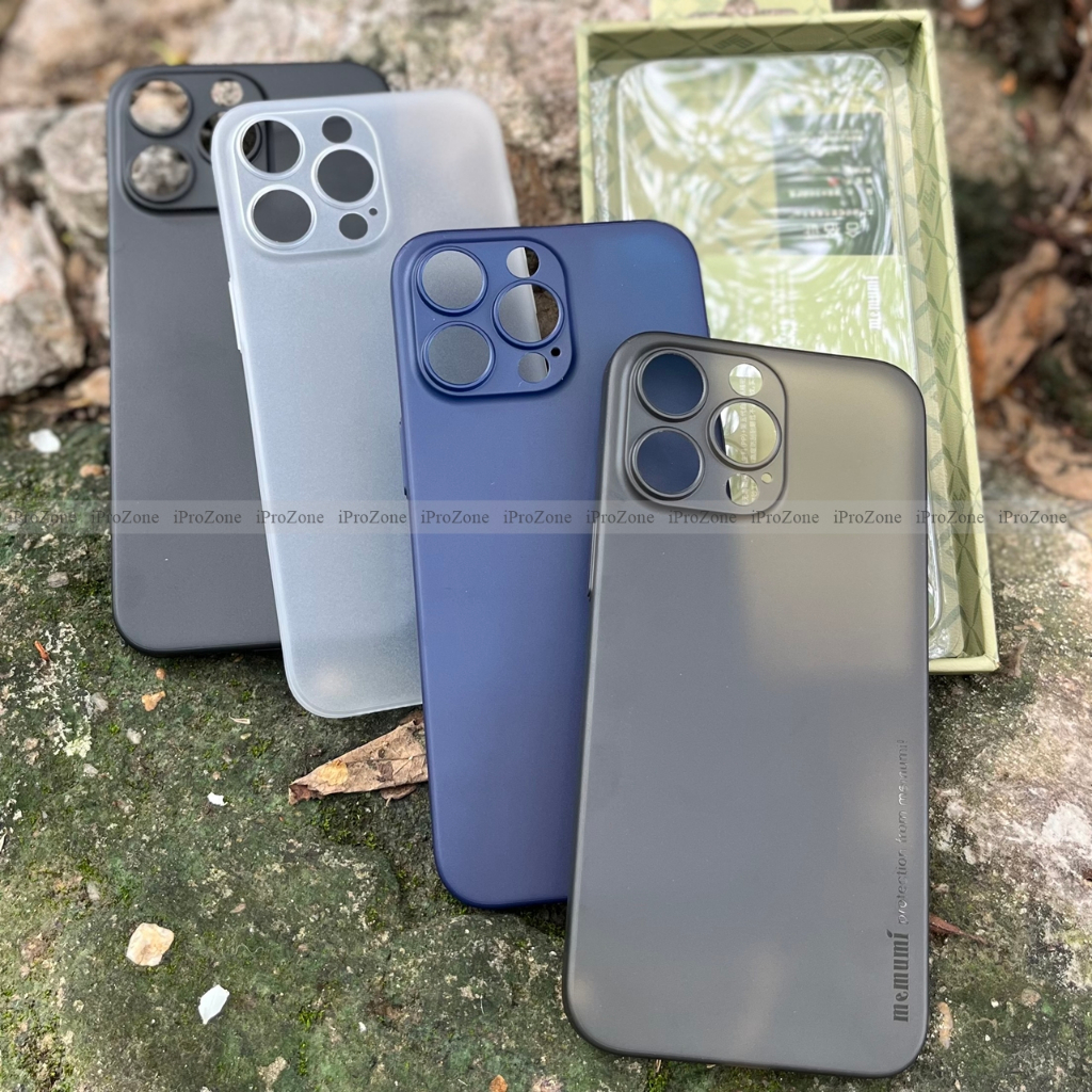 MEMUMI Slim Case - Ốp lưng nhám Siêu mỏng 0.3mm cho IPhone 15 Pro Max , 15 Plus , 14 Pro Max  Bảo vệ camera