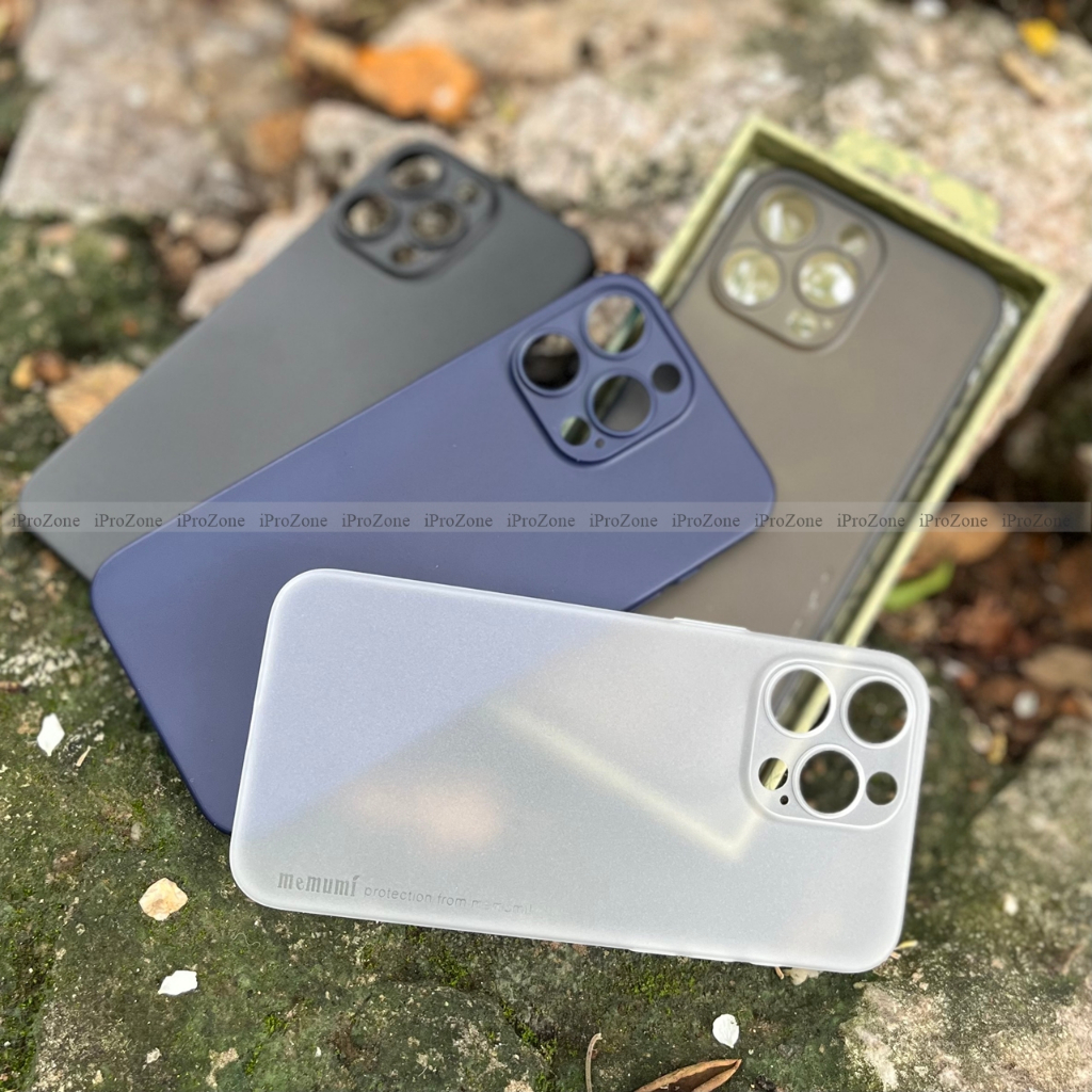 MEMUMI Slim Case - Ốp lưng nhám Siêu mỏng 0.3mm cho IPhone 15 Pro Max , 15 Plus , 14 Pro Max  Bảo vệ camera