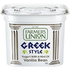 Sữa chua Hy Lạp vị Vanilla Bean - Farmers Union Greek Style Vanilla 950g