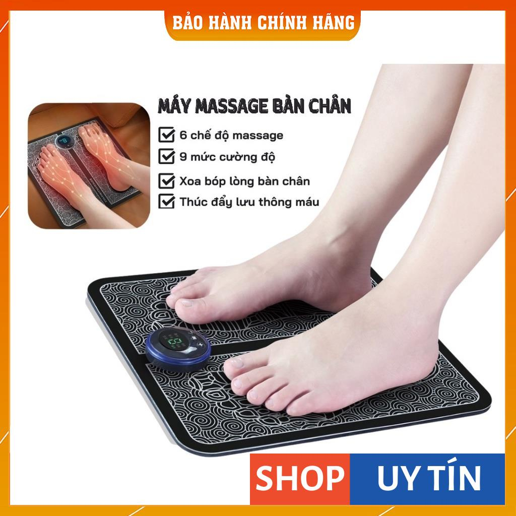 Thảm Massage Chân Xung Điện EMS Có LED Hiển Thị, 6 quy cách massas Bàn Chân, Giúp lưu thông Khí Huyết