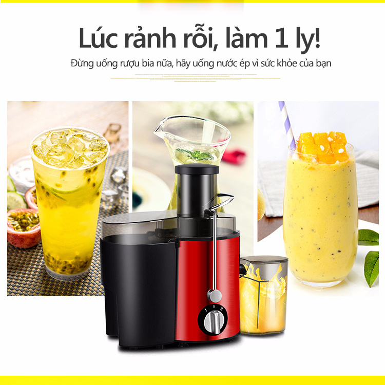 Máy ép trái cây cây tốc độ nhanh suất lớn máy ép gia đình thông minh đa năng bảo hành 12 tháng