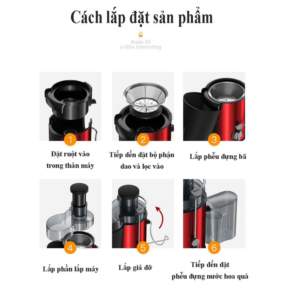 Máy ép trái cây cây tốc độ nhanh suất lớn máy ép gia đình thông minh đa năng bảo hành 12 tháng