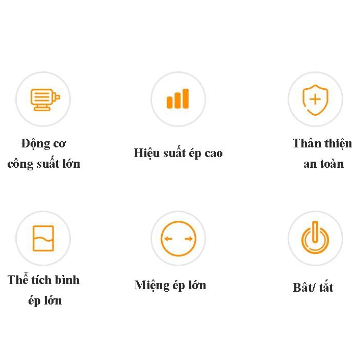 Máy ép trái cây cây tốc độ nhanh suất lớn máy ép gia đình thông minh đa năng bảo hành 12 tháng