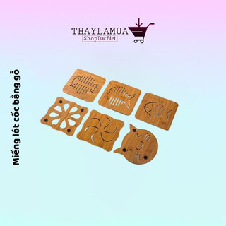 Miếng lót nồi lót cốc bằng gỗ sang trọng