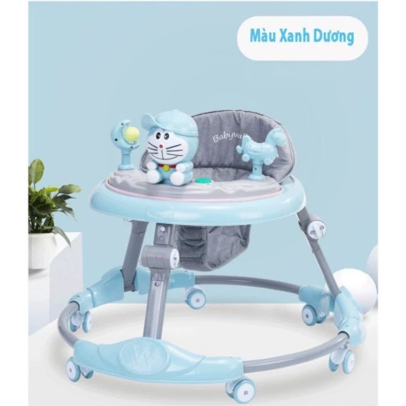 Xe tròn tập đi doremon đèn có nhạc cho bé