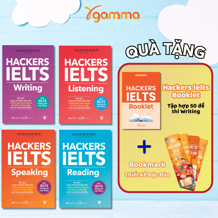 Sách - Combo Hackers IELTS (4 cuốn)